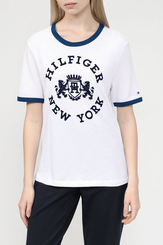 Хлопковая футболка с принтом Tommy Hilfiger фото 1