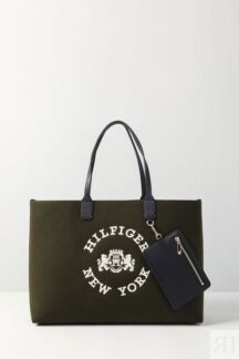 Сумка шоппер с шерстяной отделкой Iconic Tommy Tommy Hilfiger