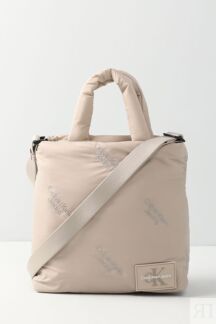 Сумка шоппер с логотипом бренда Puffy aop Calvin Klein