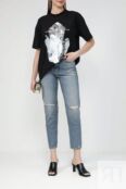 Джинсы рваные укороченного кроя Calvin Klein Jeans фото 2