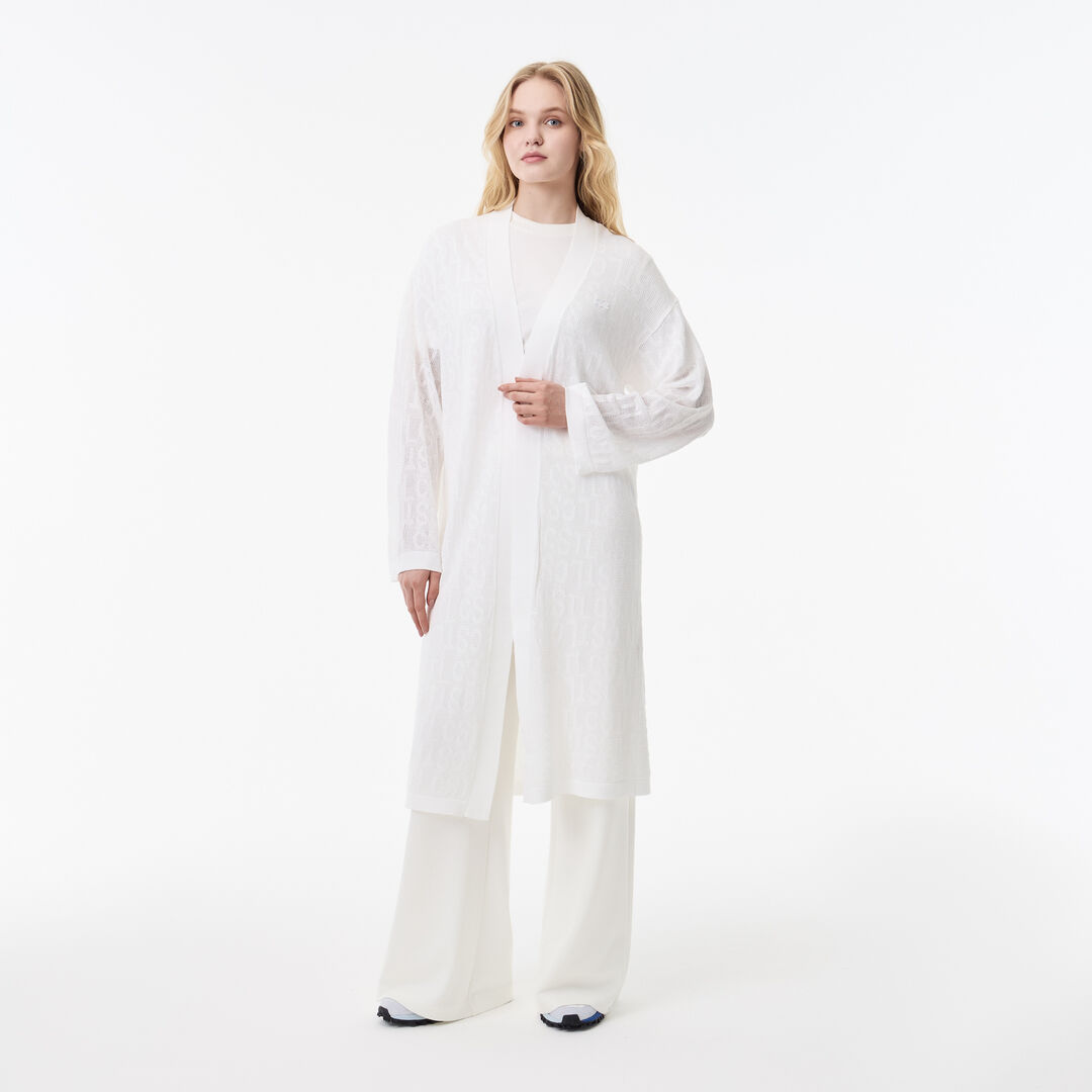 Женский кардиган Lacoste из смеси вискозы фото 1