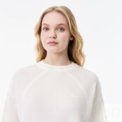 Женский свитер Lacoste из смеси хлопка фото 3