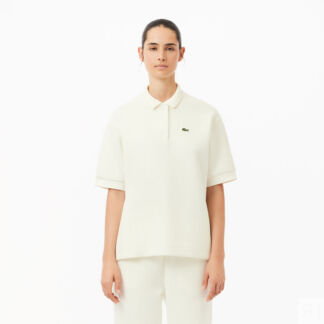 Женское поло Lacoste из смеси эластичного органического хлопка