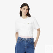 Женская футболка Lacoste из органического хлопка фото 1