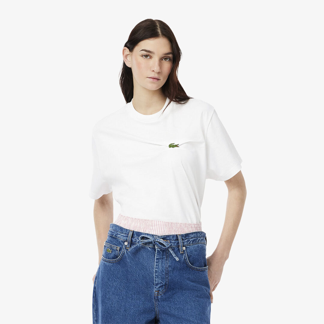 Женская футболка Lacoste из органического хлопка фото 1