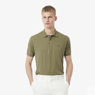 Мужское поло Lacoste из смеси эластичного органического хлопка