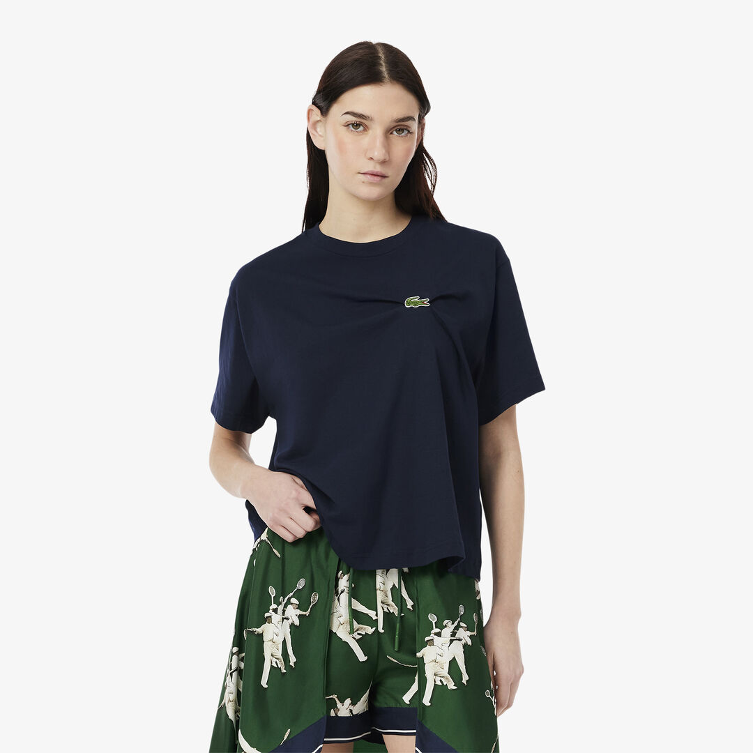 Женская футболка Lacoste из органического хлопка фото 1
