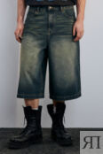 Джортсы широкие с эффектом dirty denim befree 4680704552706 фото 2