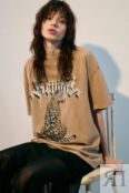 Футболка oversize с вареным эффектом и принтом befree 4680704309591 фото 1