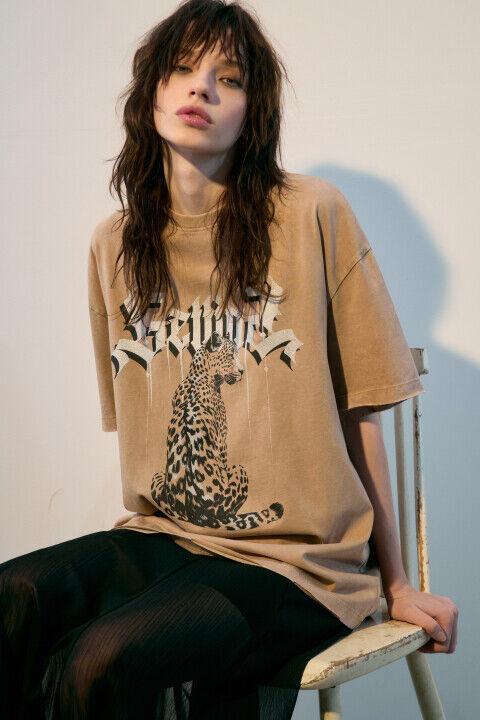 Футболка oversize с вареным эффектом и принтом befree 4680704309591 фото 1