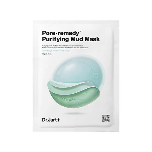DR. JART+ Обновляющая маска для лица с зеленой глиной Dermask Pore∙Remedy P