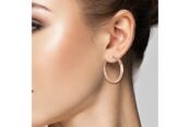 Серьги-конго из красного золота без вставок 100001596641-35 фото 3