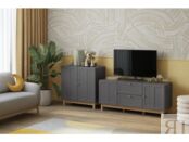 ТВ-тумба Виклу-1 Grafit Oak фото 2