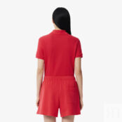 Женское поло Lacoste Classic Fit из хлопка Pique фото 2