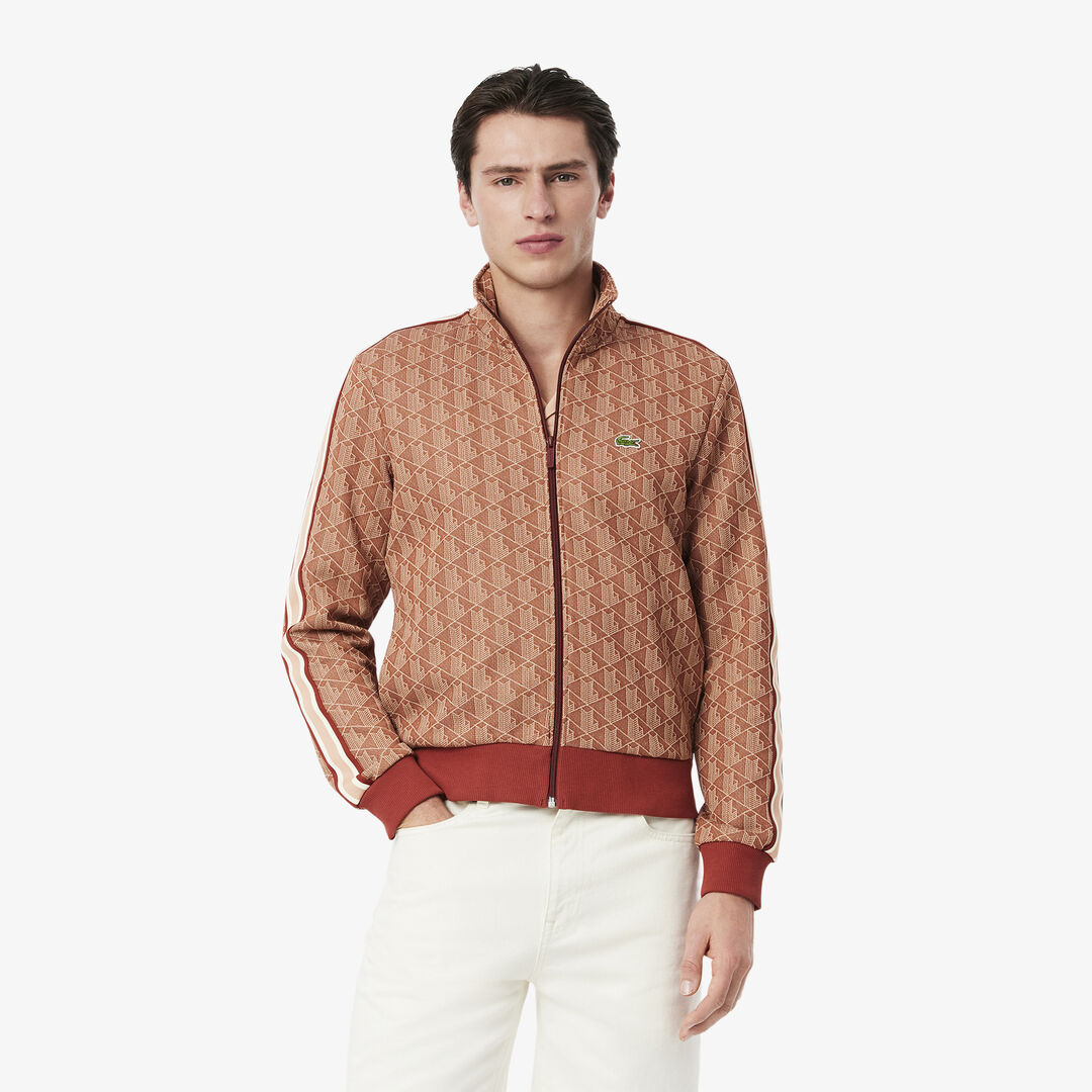 Мужская жаккардовая толстовка Lacoste PARIS с монограммой фото 1