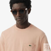 Мужская футболка Lacoste из хлопка с нагрудным карманом фото 3
