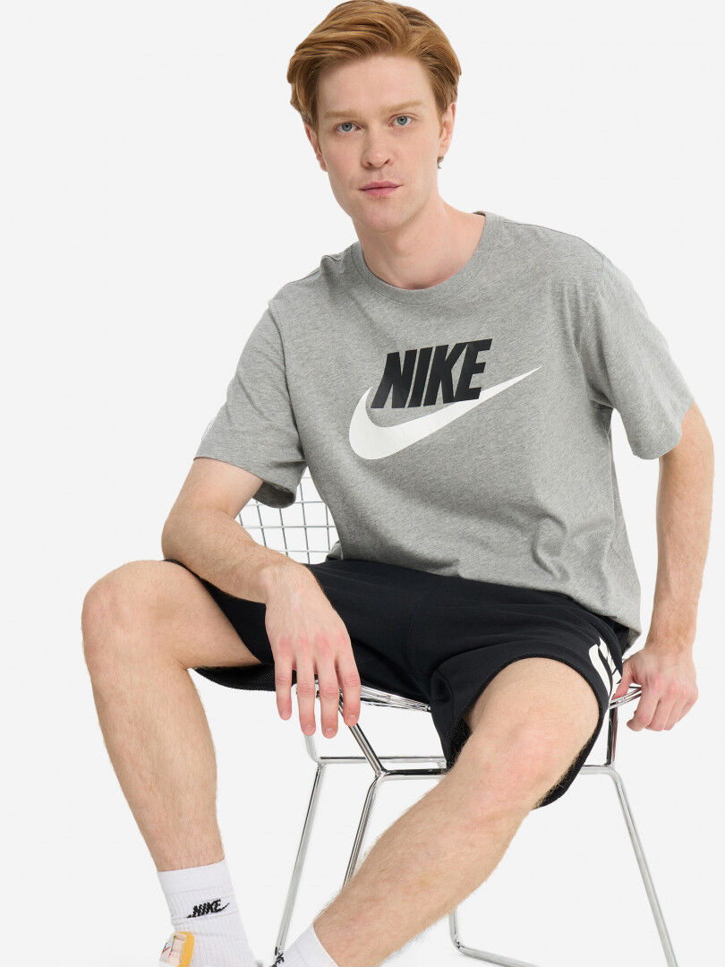 Футболка мужская Nike Icon futura, Серый AR5004N06-063 фото 1