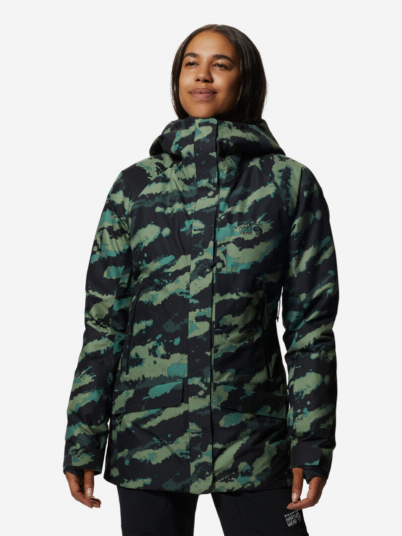 Куртка утепленная женская Mountain Hardwear Cloud Bank Gore Tex, Зеленый 1943041MHW-366 фото 1