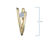 Серьги из желтого золота э0312сг11134300 8700001631747 фото 3