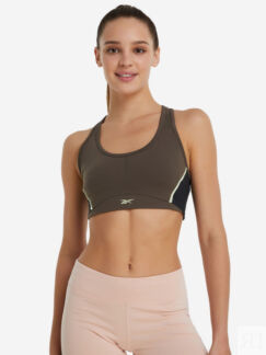Спортивный топ бра Reebok Lux Racer, Коричневый