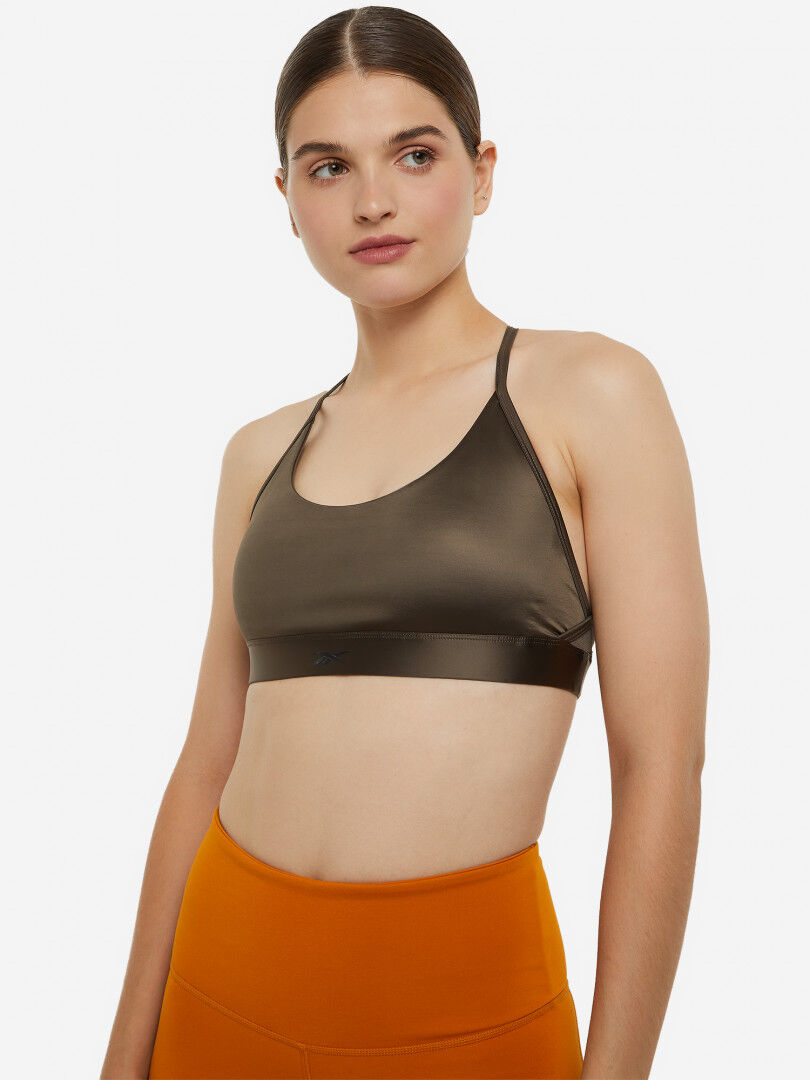 Спортивный топ бра Reebok Lux, Коричневый IL4590R00-. фото 1
