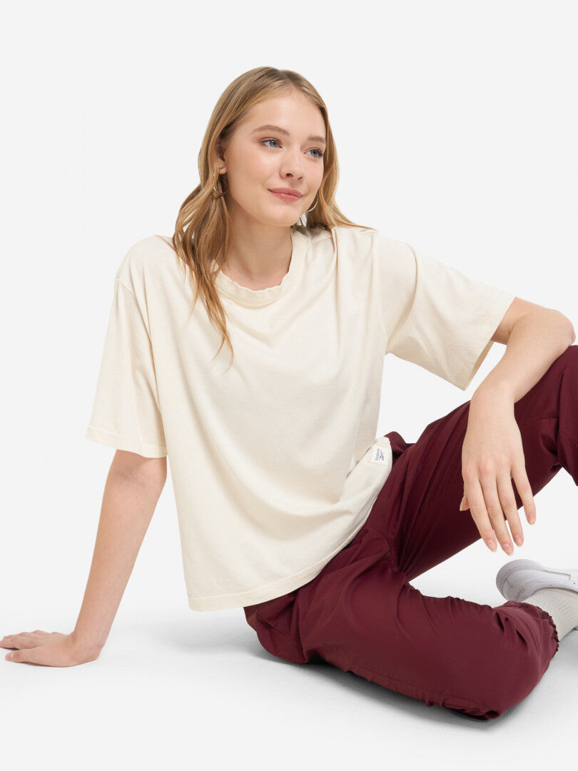 Футболка женская оверсайз Reebok, Бежевый IL4695R00-. фото 1