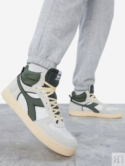 Кеды мужские Diadora Magic Basket Demi Cut Suede Leather, Белый