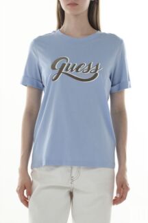 Футболка хлопковая с логотипом Guess