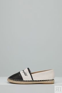 Туфли эспадрильи кожаные с логотипом Karl Lagerfeld