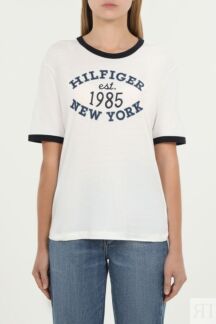 Футболка хлопковая с контрастными деталями Tommy Hilfiger