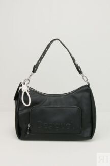 Сумка хобо с тисненым логотипом Half Logo Desigual