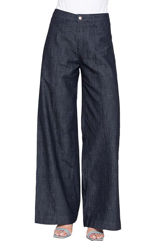 Джинсы на кокетке с широкими штанинами Carrera Jeans фото 1