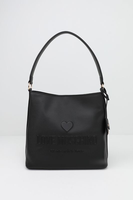 Сумка хобо кожаная Love Emobossed Love Moschino фото 1