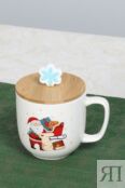 Кружка фарфоровая с крышкой Christmas Cheery Tognana фото 1