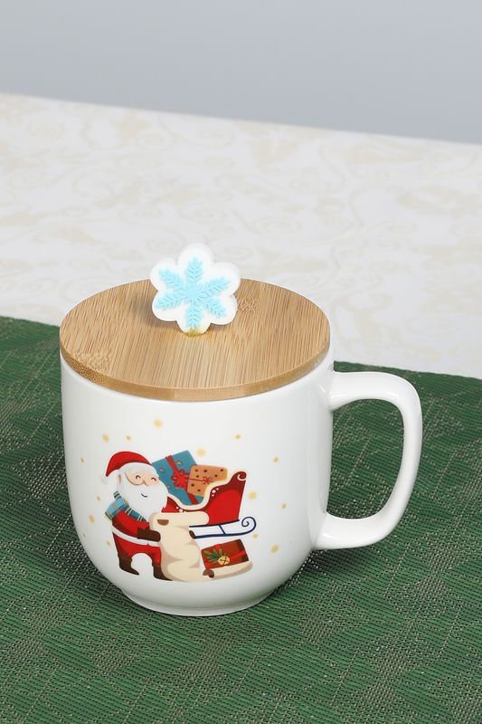 Кружка фарфоровая с крышкой Christmas Cheery Tognana фото 1