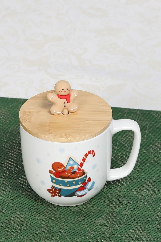 Кружка фарфоровая с крышкой Christmas Cheery Tognana фото 1