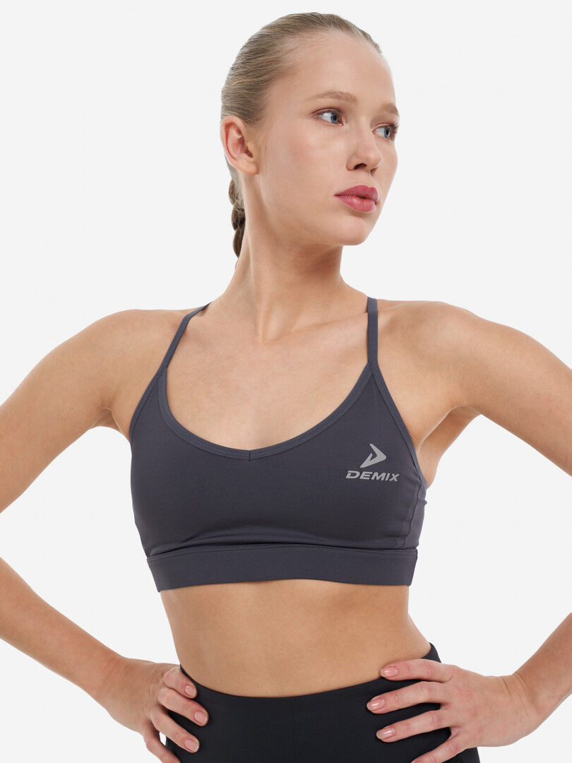Спортивный топ бра Demix PureMind Essentials, Серый 122261DMX-93 фото 1