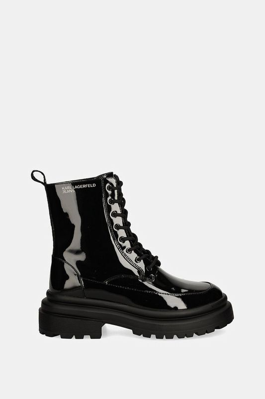 Ботинки кожаные на шнуровке Karl Lagerfeld Jeans фото 1