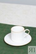 Чашка с блюдцем фарфоровая Elegance 21maison фото 1