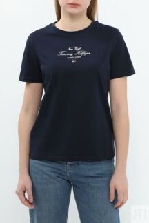 Футболка хлопковая с логотипом Tommy Hilfiger