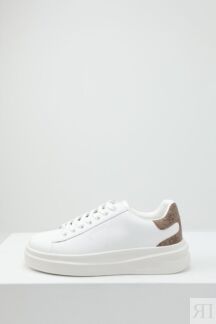 Кеды кожаные на высокой подошве Guess