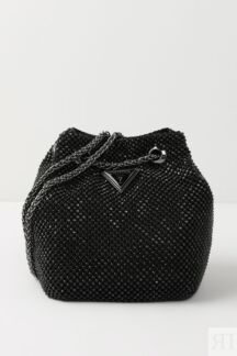 Сумка мешок со стразами Zalina Guess