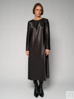 Платье миди с узором ELEGANZZA