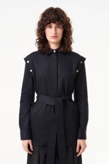 Рубашка однотонная на поясе Lacoste