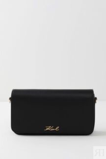 Сумка клатч кожаная Signature Karl Lagerfeld
