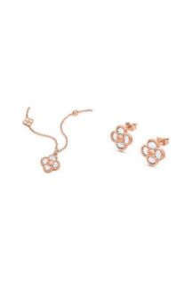 Серьги и колье женские SETBOX PETALOS Cerruti 1881