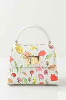 Сумка сэтчел кожаная с принтом Furla 1927 Furla