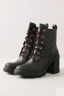 Стеганые ботинки на устойчивом каблуке Guess