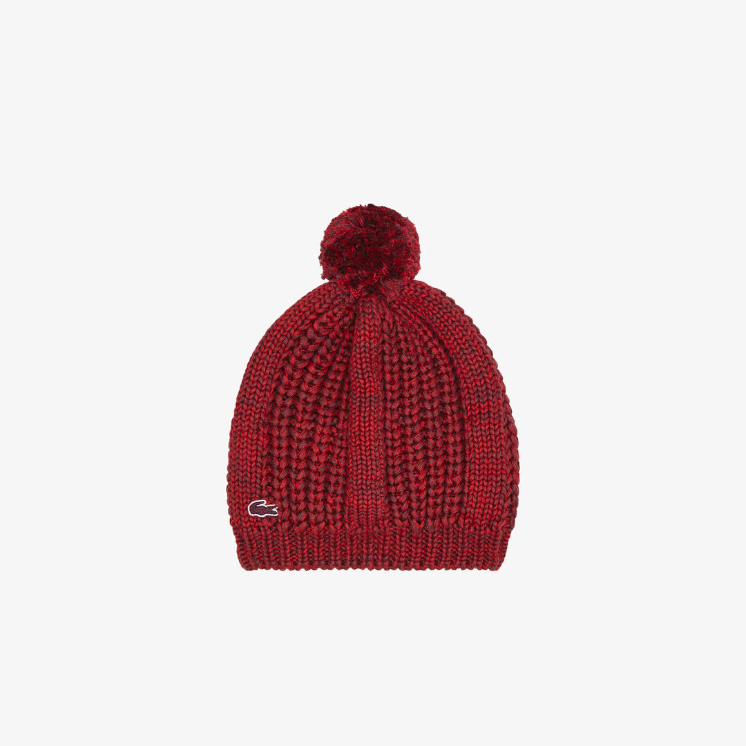 Женская вязаная шапка Lacoste с помпоном Unisex фото 1