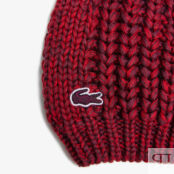 Женская вязаная шапка Lacoste с помпоном Unisex фото 2